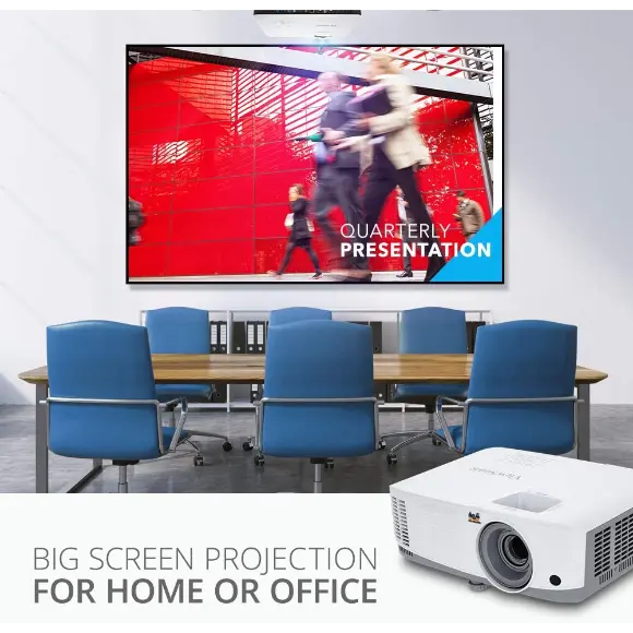 ViewSonic PG707X 4000 Lumens XGA Networkable DLP Projector with HDMI 1.3x Optical Zoom and Low Input Lag for Home and Corporate Settings - PakByte Computers 