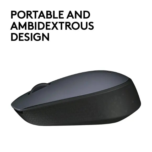 Logitech M171 Wireless Mouse Grey/Black - PakByte Computers 