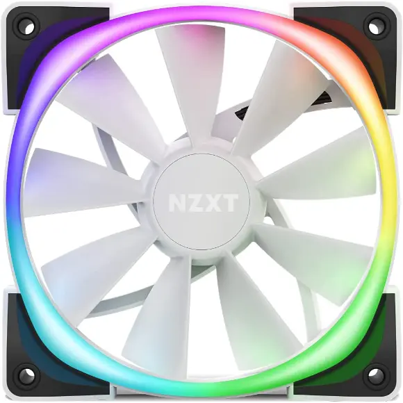 NZXT -Aer RGB 2 120mm Case Fan - White - HF-28120-BW - PakByte Computers 