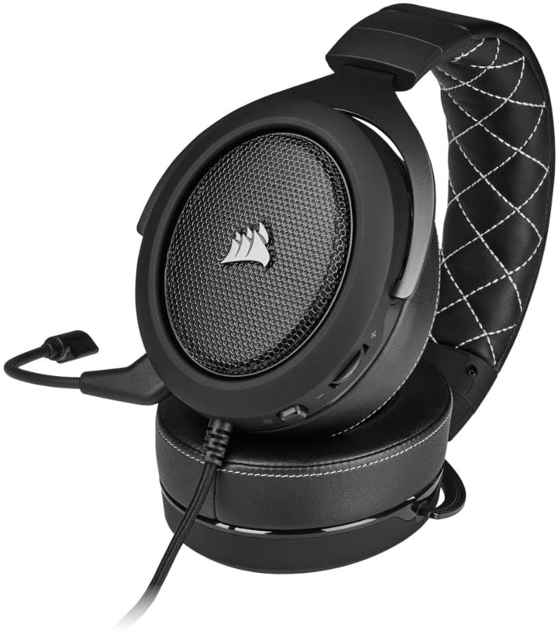 Corsair HS60 PRO - 7.1 Virtual Surround Sound Gaming Headset with USB DAC - Carbon - PakByte Computers 