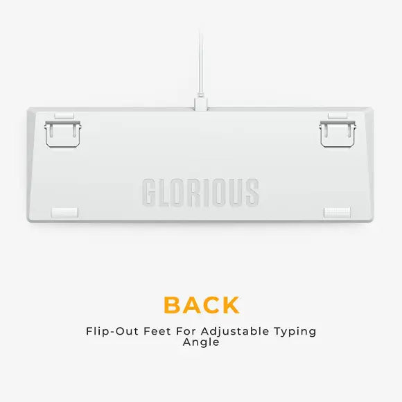 Glorious GMMK2 Modular Mechanical Keyboard - Full Size (96%) - White - GLO-GMMK2-96-FOX-W - PakByte Computers 