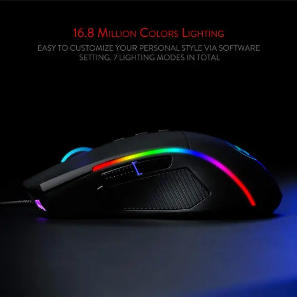 REDRAGON M721-PRO LONEWOLF 2 RGB WIRED GAMING MOUSE - PakByte Computers 