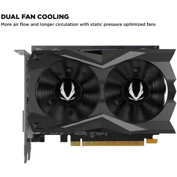 ZOTAC Gaming GeForce GTX 1650 Super Twin Fan 4GB GDDR6 128-Bit Gaming Graphics Card, Super Compact, Zt-T16510F-10L - PakByte Computers 