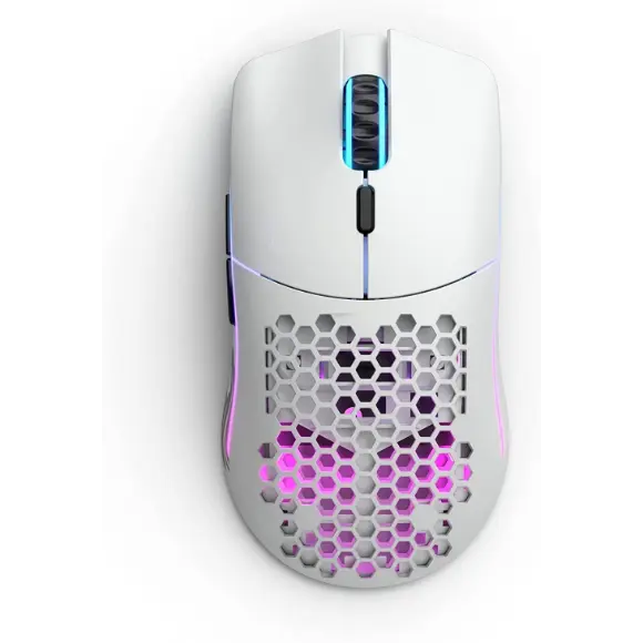 Glorious Model O- Minus Gaming Wireless Mouse -65g lightweight Honeycomb - (Matte White) - PakByte Computers 