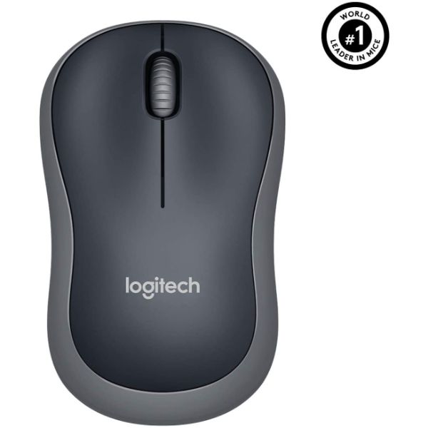 Logitech Wireless Mouse M185 - Swift Gray - PakByte Computers 