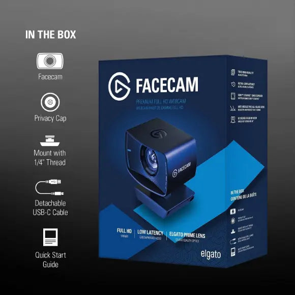 CORSAIR Elgato Facecam 1080p True Full HD Webcam - PakByte Computers 