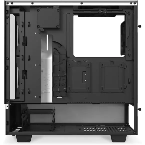 NZXT H510 Elite Mid-Tower ATX PC Gaming Case - CA-H510E-W1 - Matte White - PakByte Computers 