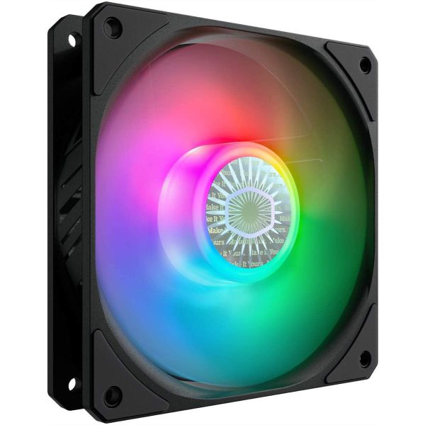 Cooler Master SickleFlow 120 V2 ARGB 120mm Square Frame Fan, PWM Control for Computer Case & Liquid Radiator - PakByte Computers 