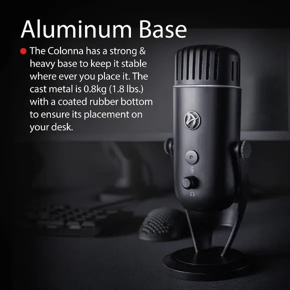 Arozzi Colonna Streaming and Gaming Microphone - Black - PakByte Computers 