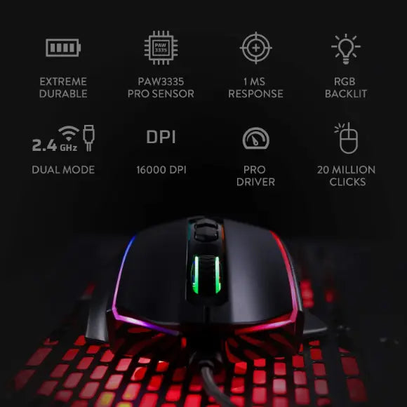 REDRAGON M686 VAMPIRE ELITE WIRELESS GAMING MOUSE - PakByte Computers 