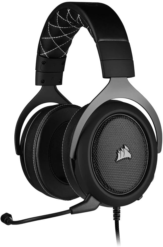 Corsair HS60 PRO - 7.1 Virtual Surround Sound Gaming Headset with USB DAC - Carbon - PakByte Computers 