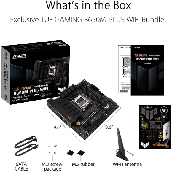 ASUS TUF GAMING B650M-PLUS WIFI Motherboard - PakByte Computers 