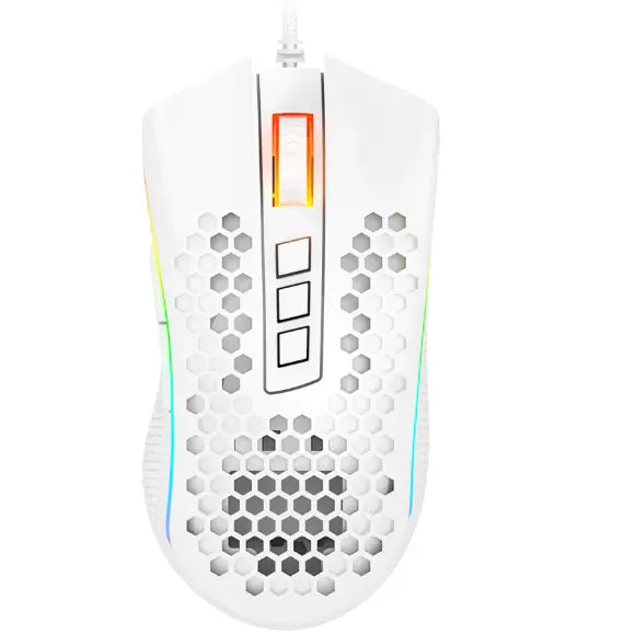 REDRAGON M988 STORM ELITE RGB GAMING MOUSE (WHITE) - PakByte Computers 