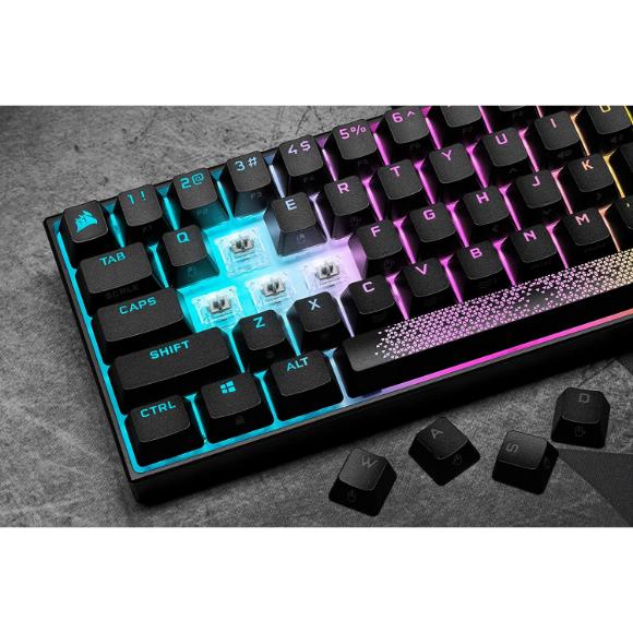 Corsair K65 RGB MINI Mechanical Gaming Keyboard Black - PakByte Computers 