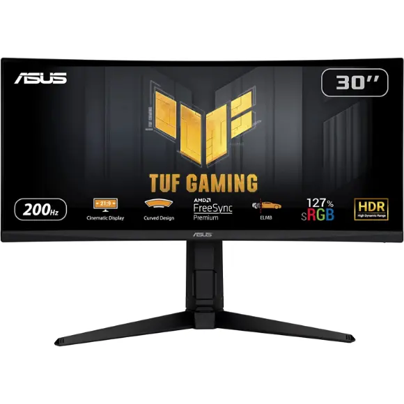 Asus TUF Gaming VG30VQL1A Curved Gaming Monitor - PakByte Computers 