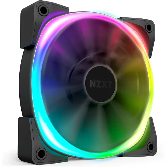 NZXT Aer RGB 2 140mm Case Fan - Matte Black - HF-28140-B1 - PakByte Computers 