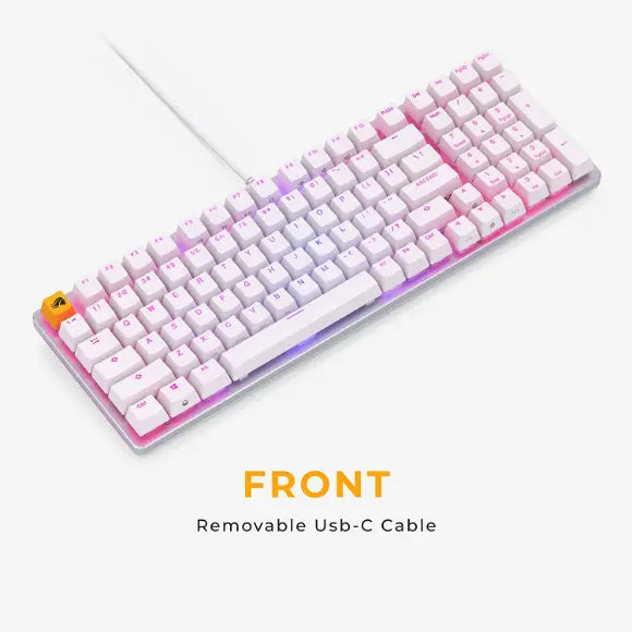 Glorious GMMK2 Modular Mechanical Keyboard - Full Size (96%) - White - GLO-GMMK2-96-FOX-W - PakByte Computers 