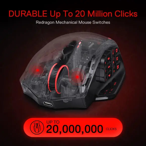 Redragon M913 Impact Elite Wireless Gaming Mouse - PakByte Computers 