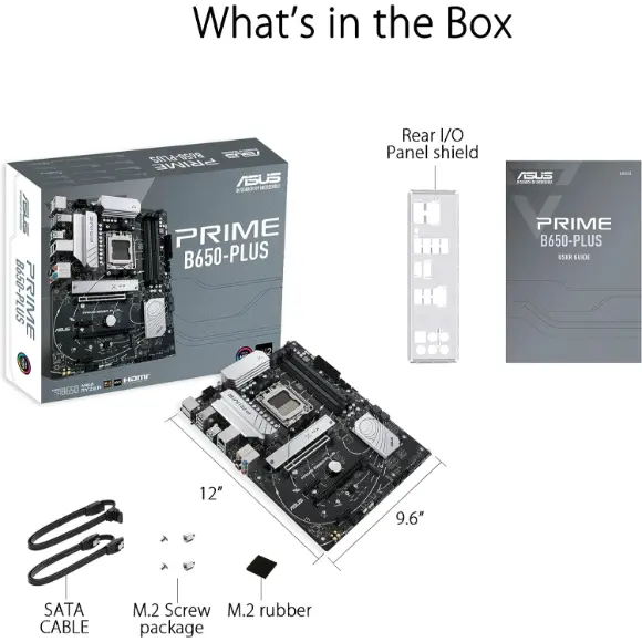 ASUS Prime B650-PLUS AMD B650 Ryzen 7000 ATX Motherboard - PakByte Computers 