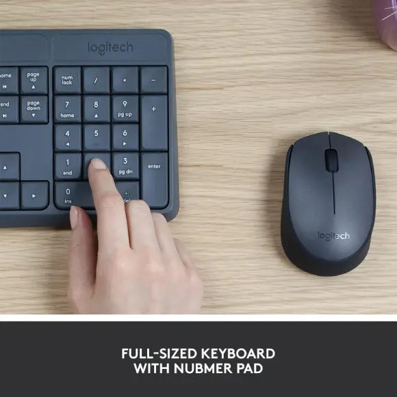 Logitech MK235 Wireless Keyboard & Mouse Combo - PakByte Computers 