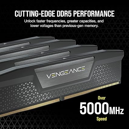 CORSAIR VENGEANCE DDR5 6000MHz 64GB (32GB X 2) LPX BLACK - PakByte  