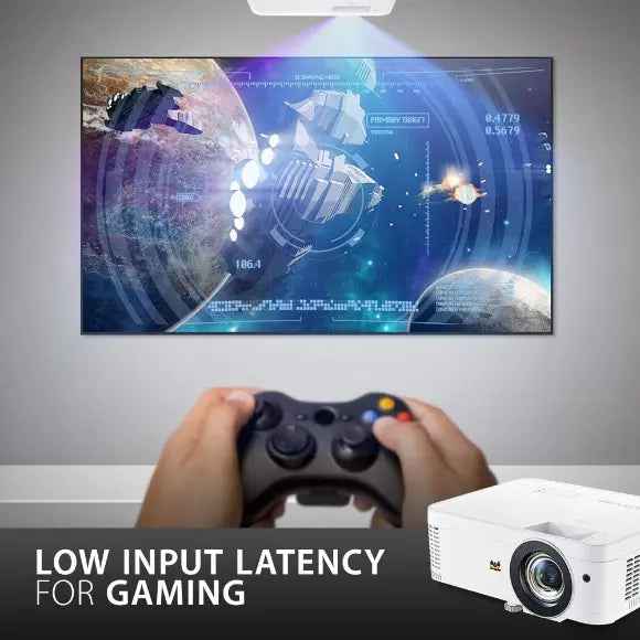 ViewSonic PX706HD 3000 Lumens Short throw projector 1.2X optical zoom, USB Type-C input, 3X fast input, Gaming Mode - PakByte Computers 