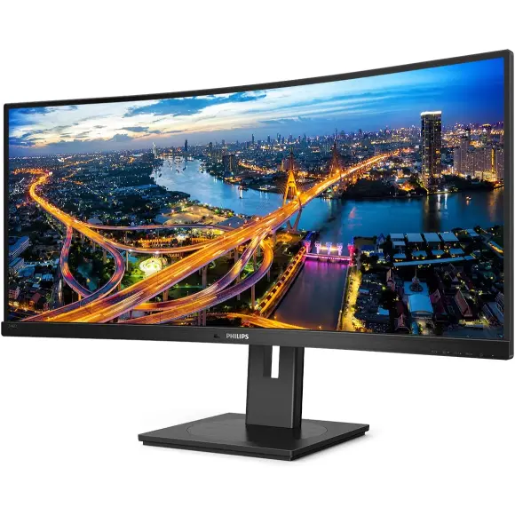 Philips 346B1C 34" Ultra Wide Curved Monitor, QHD 2K, USB-C and Built-in KVM Switch - PakByte Computers 