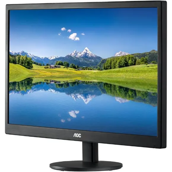 AOC E2070SWHN 19.5" HD 1600x900 Monitor, 5ms, HDMI/VGA, Vesa, Epeat Silver, EnergyStar, 20 Inch HD+ - PakByte Computers 