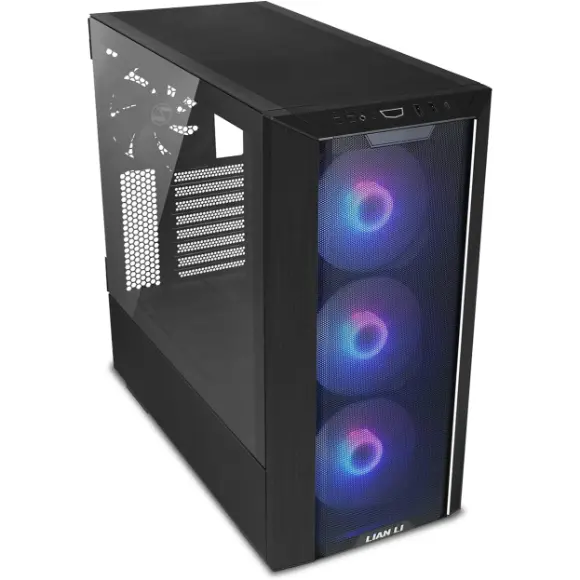 LIAN LI Lancool III RGB Black Aluminum/SECC/Tempered Glass Gaming Case -4×140 PWM Fans(ARGB) - PakByte Computers 