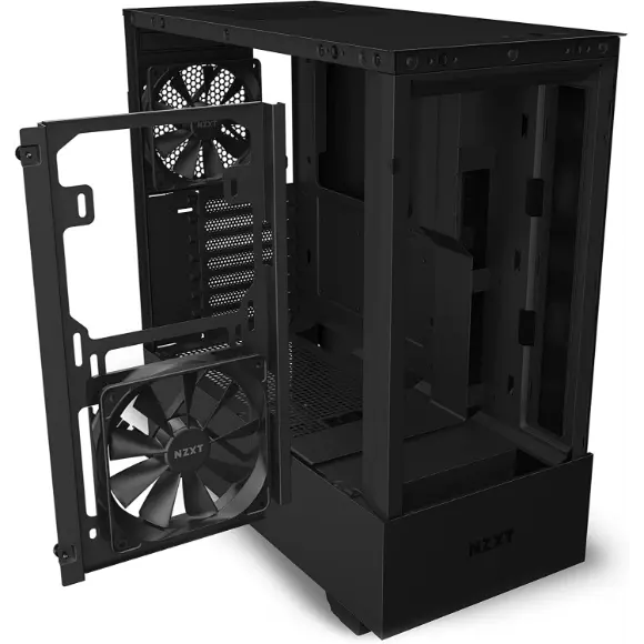 NZXT H510 Flow Compact ATX Mid-Tower PC Gaming Case - CA-H52FB-01 - Matte Black - PakByte Computers 