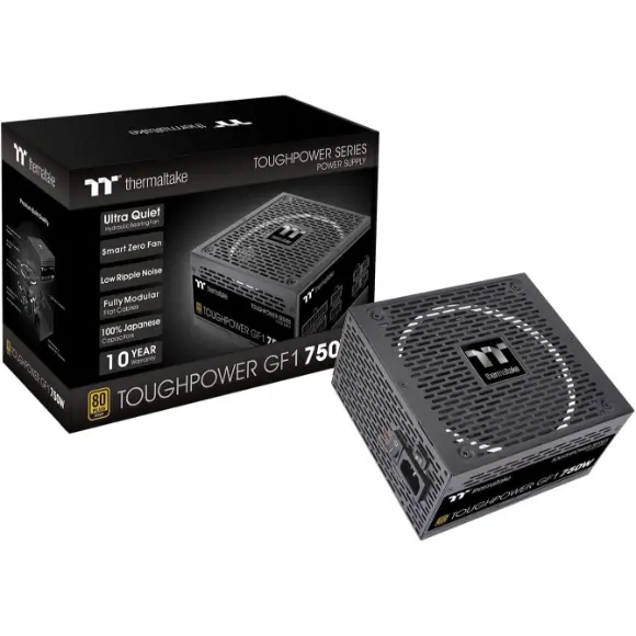 Thermaltake Toughpower GF1 750W 80+ Gold Power Supply - PakByte Computers 