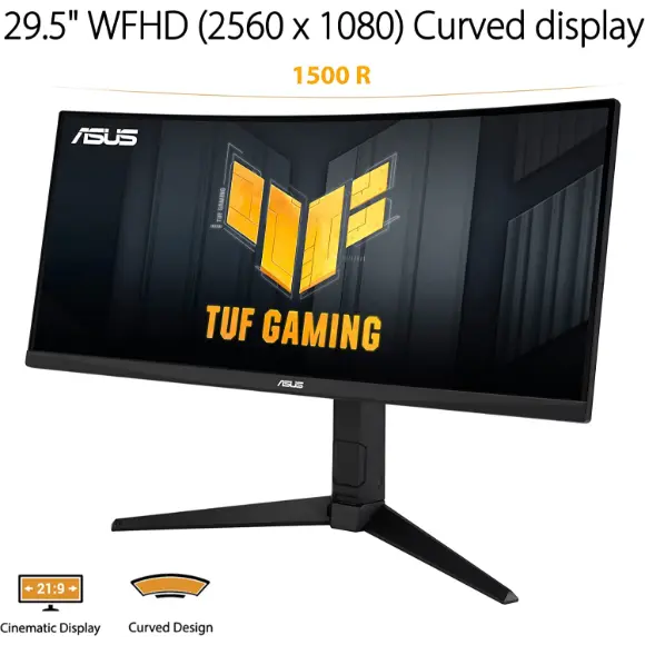 Asus TUF Gaming VG30VQL1A Curved Gaming Monitor - PakByte Computers 