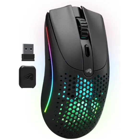 Glorious Model O2 Wireless Bluetooth Gaming Mouse - Matte Black - PakByte Computers 