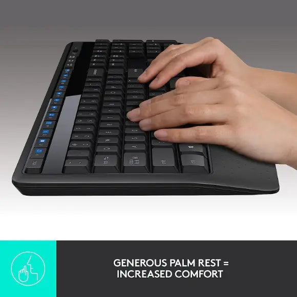 Logitech MK345 Wireless Combo - Black - PakByte Computers 