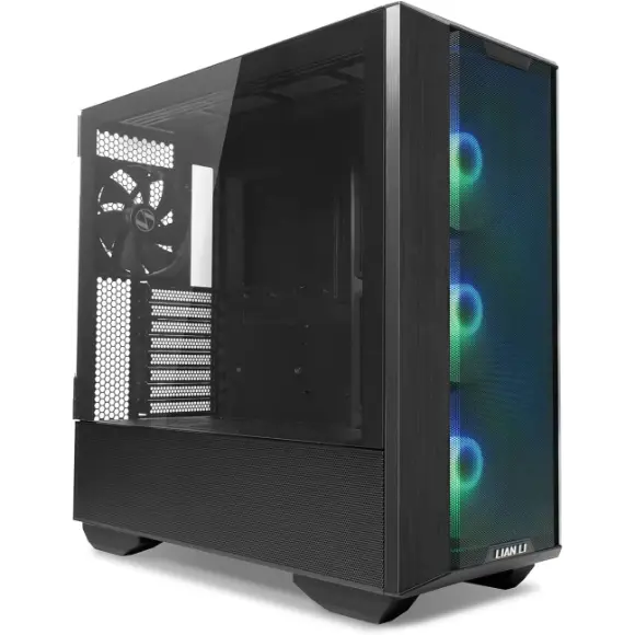 LIAN LI Lancool III RGB Black Aluminum/SECC/Tempered Glass Gaming Case -4×140 PWM Fans(ARGB) - PakByte Computers 