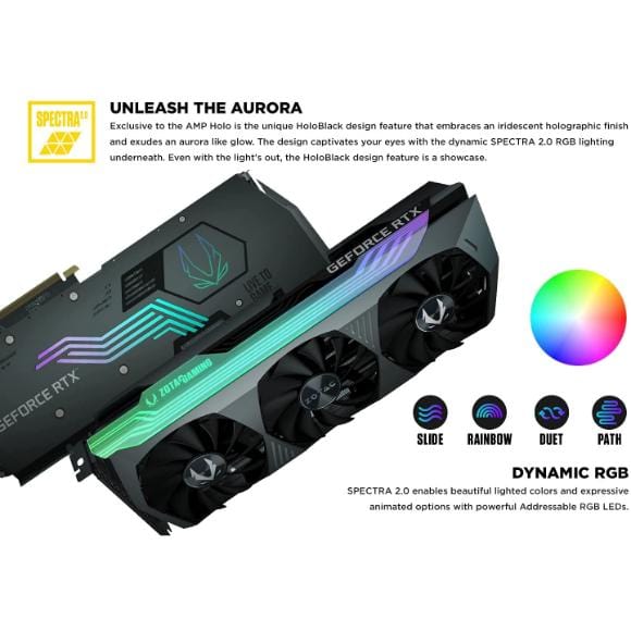 ZOTAC Gaming GeForce RTX 3080 Ti AMP Holo 12GB GDDR6X 384-bit ZT-A30810F-10P - PakByte Computers 