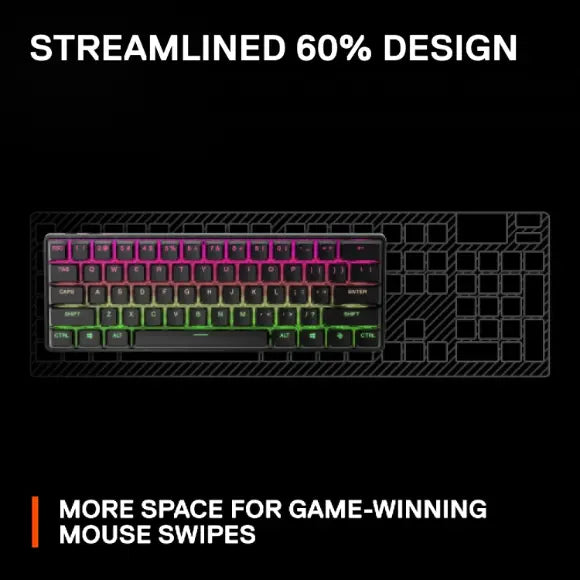 SteelSeries Apex Pro Mini Wireless Mechanical Gaming Keyboard – World’s Fastest Keyboard - PakByte Computers 