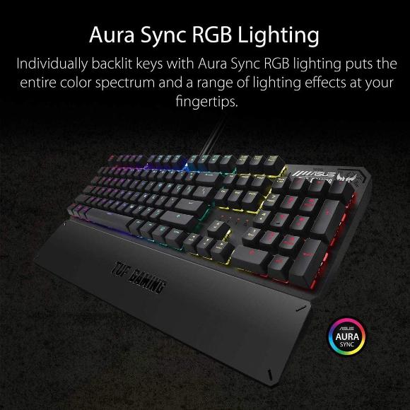 ASUS TUF K3 Mechanical PC Gaming Keyboard | Programmable Onboard Memory | Black - PakByte Computers 