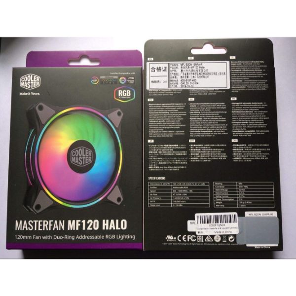 Cooler Master MasterFan MF120 Halo Duo-Ring Addressable RGB Lighting (MF120 Halo) - PakByte Computers 