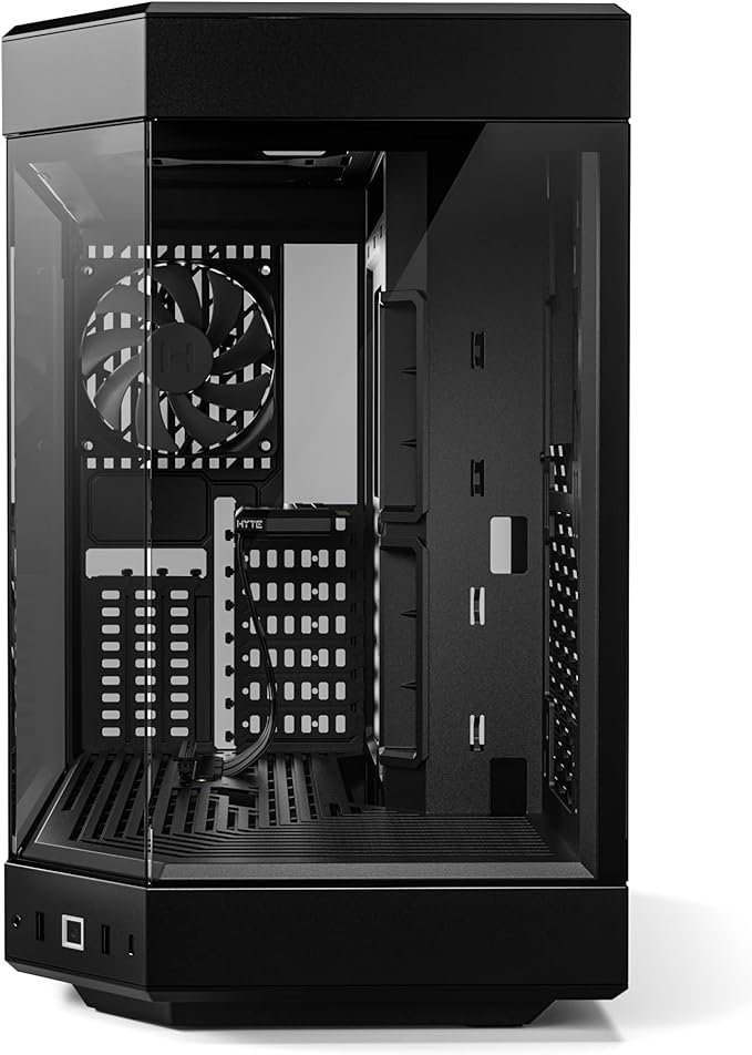 HYTE Y60 Modern Aesthetic Dual Chamber Panoramic Tempered Glass Mid-Tower ATX Computer Gaming Case - - PakByte  