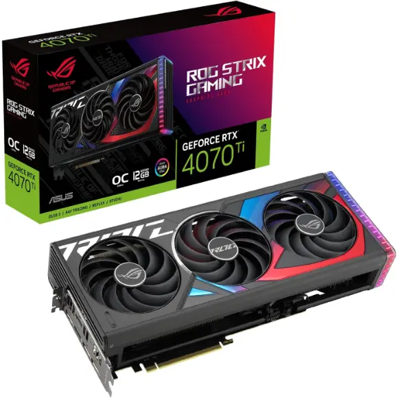 ASUS ROG Strix GeForce RTX 4070 Ti OC Edition Gaming Graphic Card - PakByte Computers 