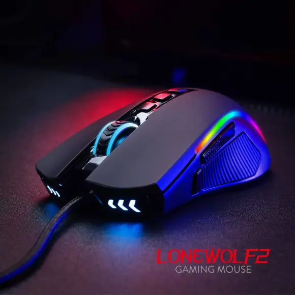 REDRAGON M721-PRO LONEWOLF 2 RGB WIRED GAMING MOUSE - PakByte Computers 