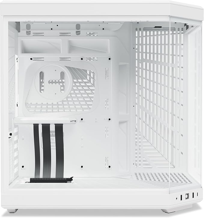 HYTE Y40 S-Tier Aesthetic Case ATX Mid Tower Computer Gaming Case - White - PakByte  