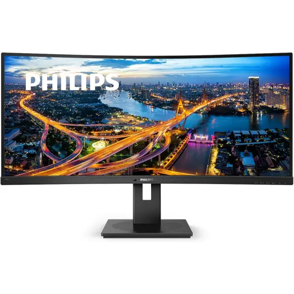 Philips 346B1C 34" Ultra Wide Curved Monitor, QHD 2K, USB-C and Built-in KVM Switch - PakByte Computers 