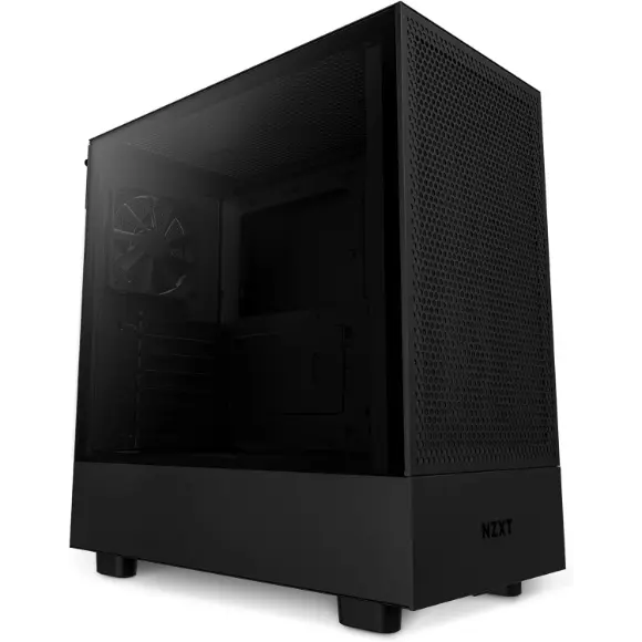 NZXT H5 Flow Compact ATX Mid-Tower PC Gaming Case – Black - PakByte Computers 