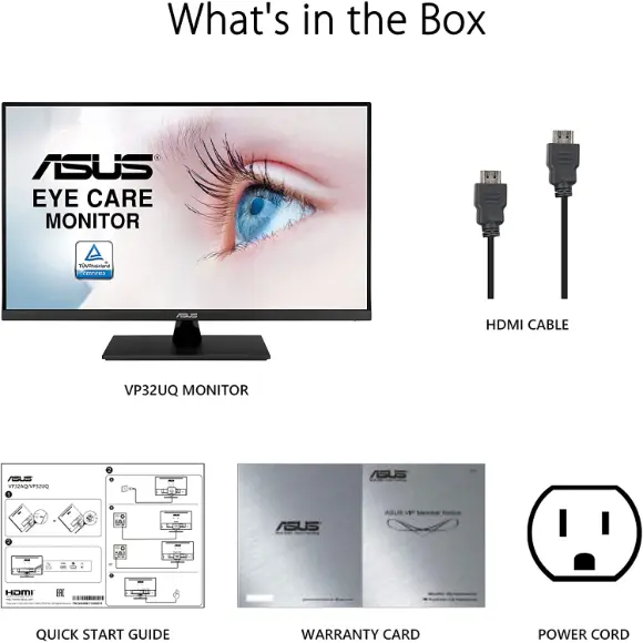 ASUS VP32UQ 31.5” 4K HDR Monitor - UHD (3840 x 2160), IPS - PakByte Computers 