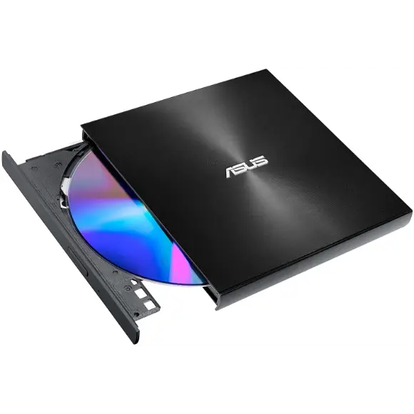 ASUS ZenDrive U8M Ultra Slim USB 2.0 External 8X DVD Optical Drive – Black (SDRW-08U8M-U/BLK) - PakByte Computers 