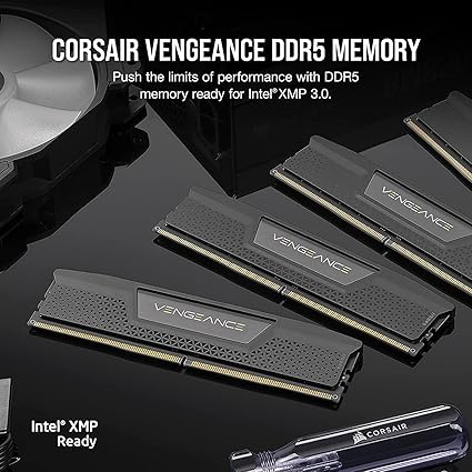 CORSAIR VENGEANCE DDR5 6000MHz 64GB (32GB X 2) LPX BLACK - PakByte  