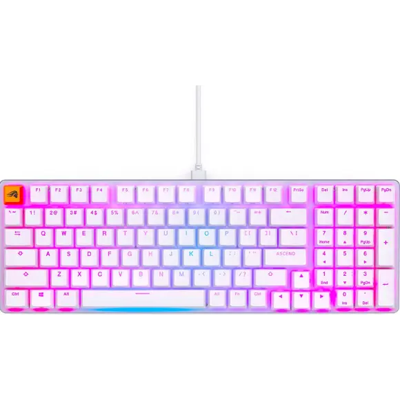 Glorious GMMK2 Modular Mechanical Keyboard - Full Size (96%) - White - GLO-GMMK2-96-FOX-W - PakByte Computers 