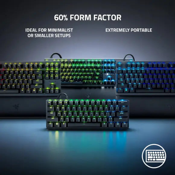 Razer Huntsman Mini Analog - 60% Gaming Keyboard with Analog Optical Switches | Black - PakByte Computers 